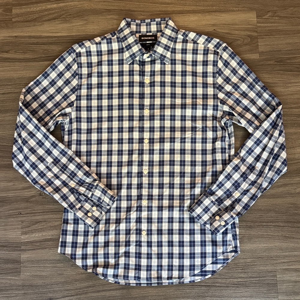 Bonobos Men’s Performance Stretch Oxford Plaid szM